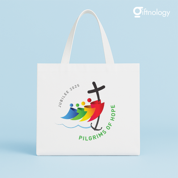 กระเป๋าผ้าดิบสกรีนโลโก้ Giftnology