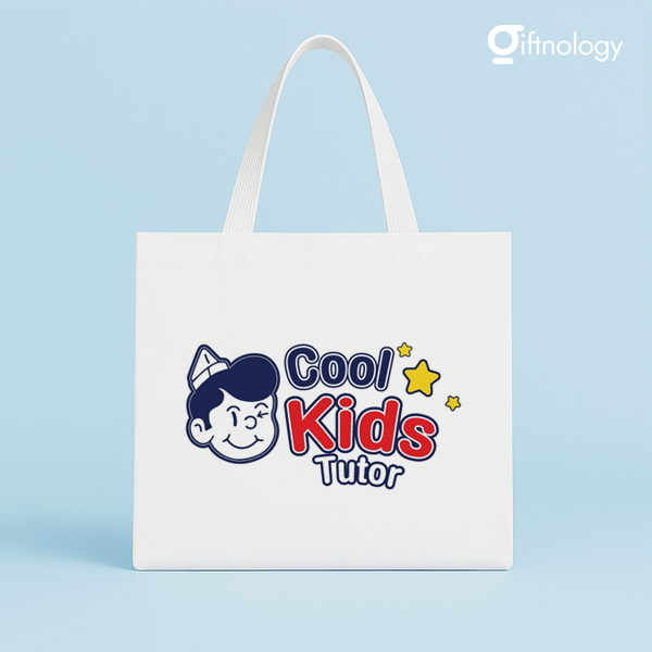 กระเป๋าผ้าดิบสกรีนโลโก้ Giftnology